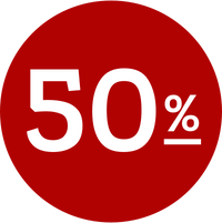 Sale Badge 50 Prozent